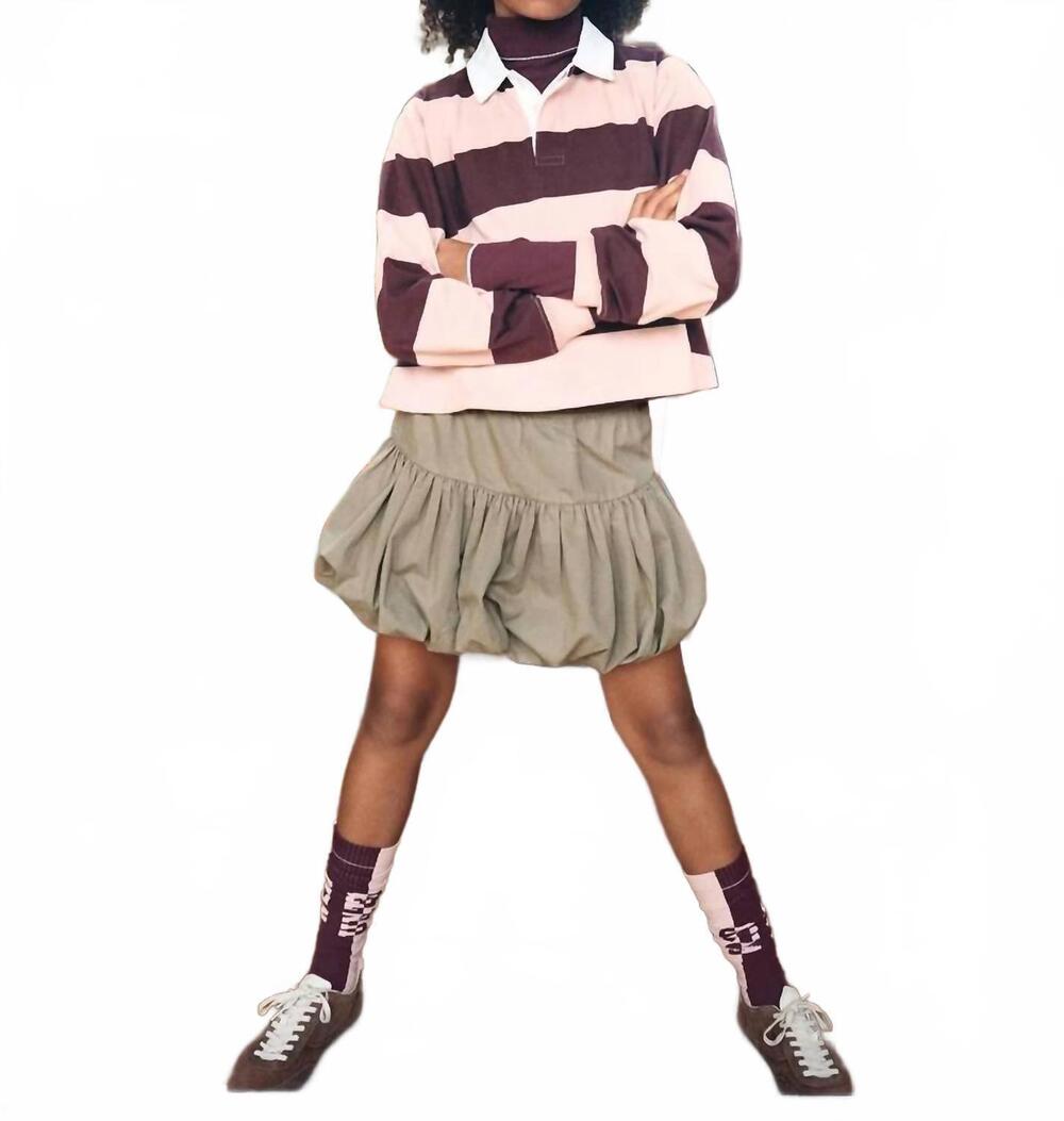 NEW MOLO girls britta bubble skirt in khaki